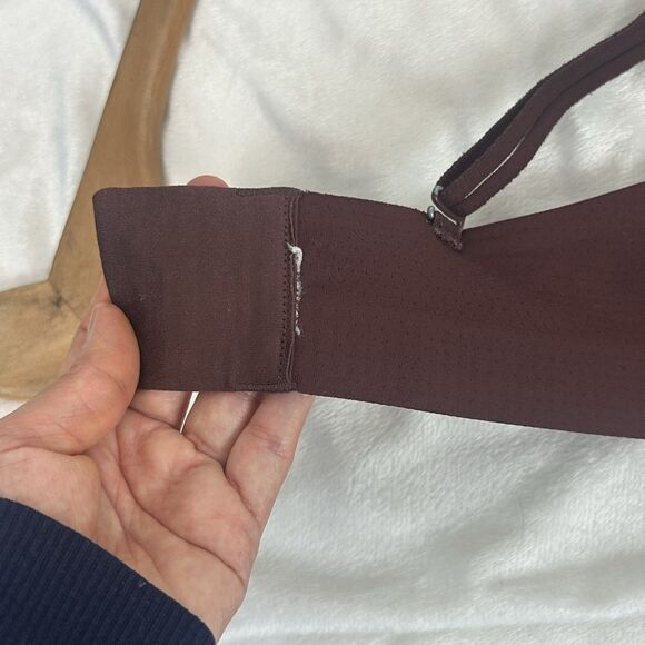 Alo Yoga Airlift Line Up Bra Brown Black Size XS Sold Out Limited Edition - Picture 9 of 11